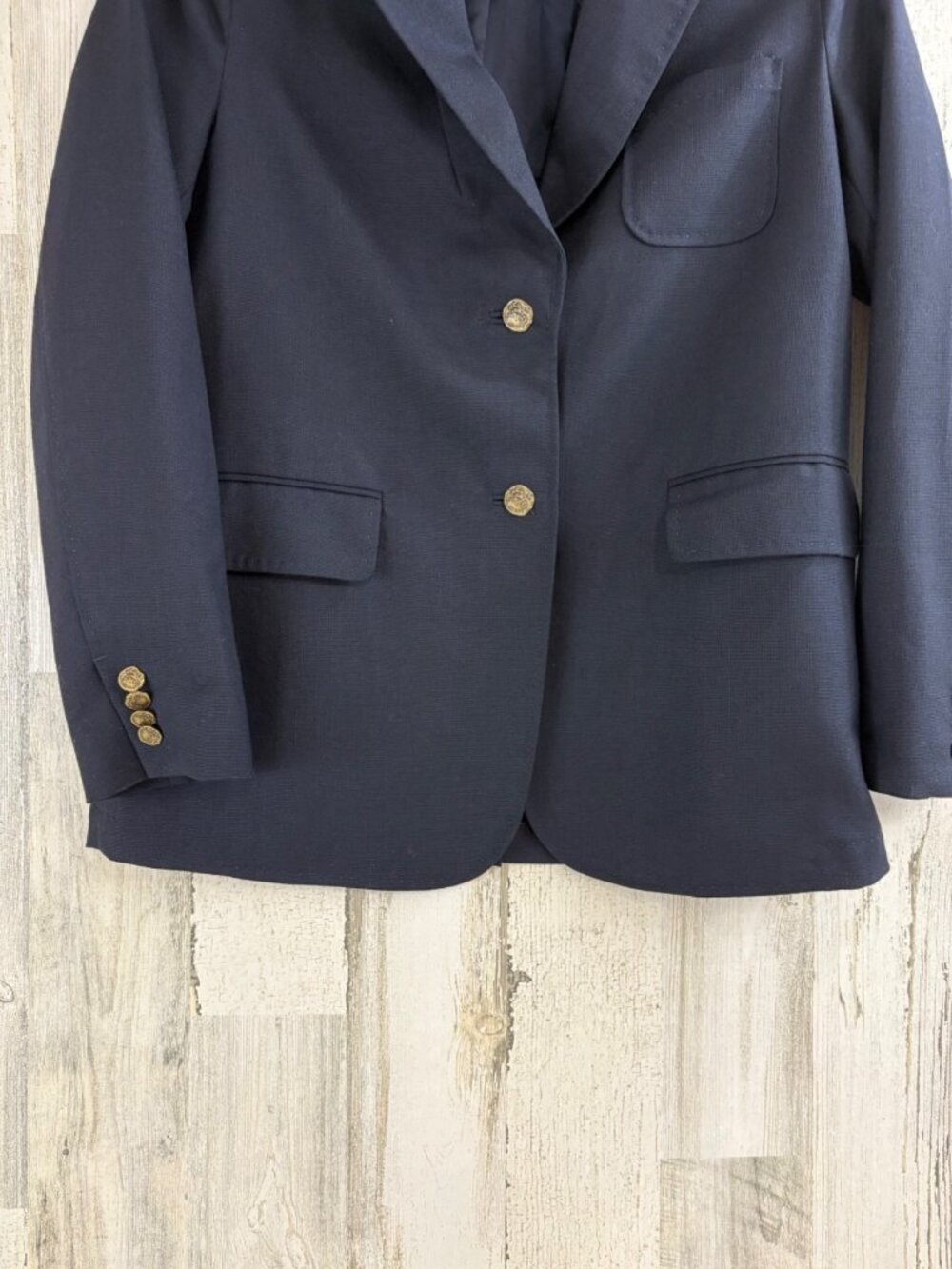 ANN MASHBURN Size S Ghost Blazer Navy Jacket EUC - Picture 5 of 16